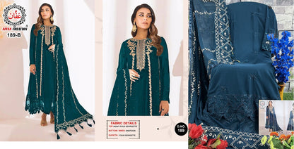 189 Affan Creation Georgette Pakistani Patch Work Suits