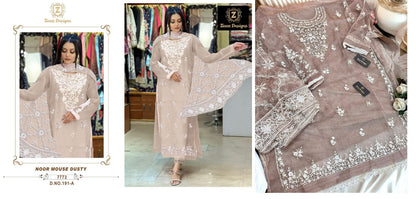191-Ac Ziaaz Designs Organza Pakistani Salwar Suits