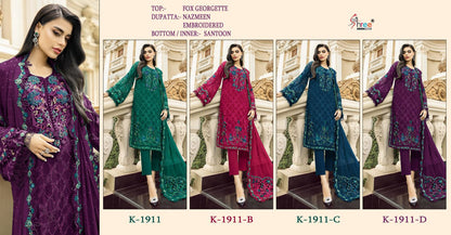 1911 Shree Fabs Pure Fox Pakistani Salwar Suits