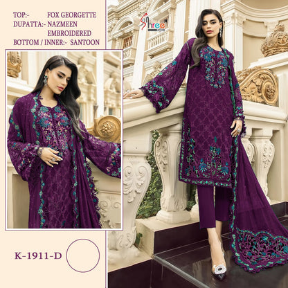 1911 Shree Fabs Pure Fox Pakistani Salwar Suits