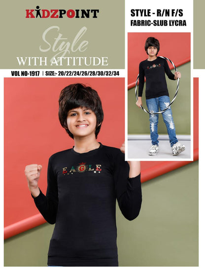 1917 Kidzpoint Slub Lycra Boys Tshirt