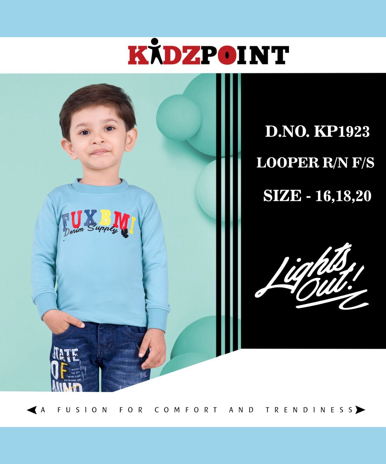 1923 Kidzpoint Looper Boys Tshirt