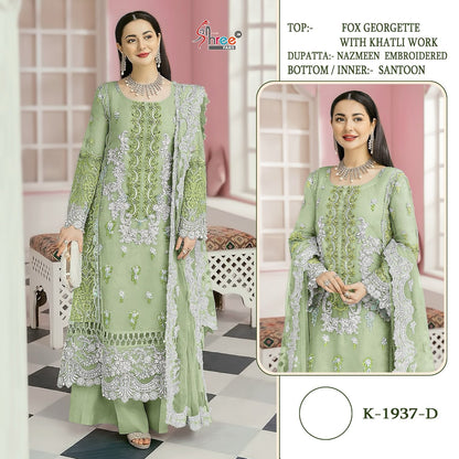1937 Shree Fabs Fox Georgette Pakistani Salwar Suits