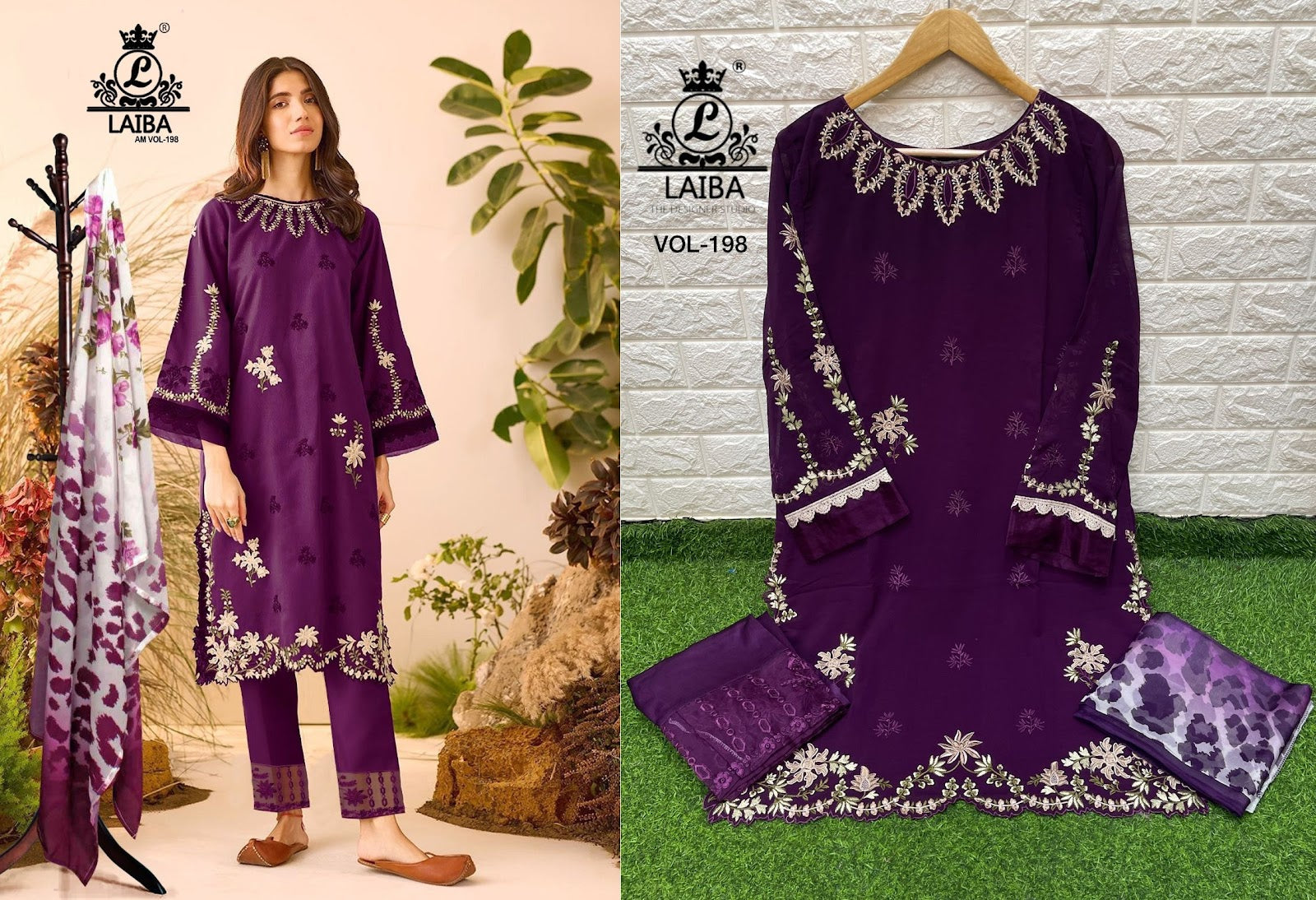 198 Laiba Georgette Pakistani Readymade Suits