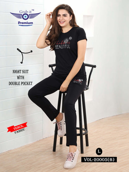 20005-B Grab It Tencil Pyjama Night Suits
