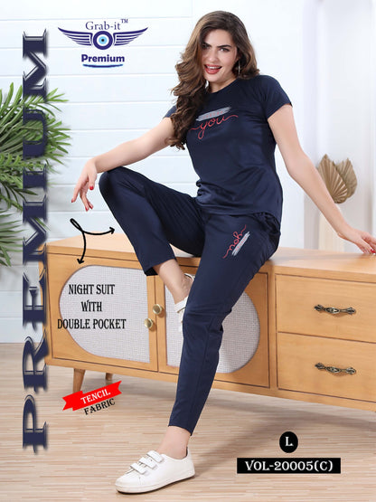 20005-C Grab It Tencil Pyjama Night Suits