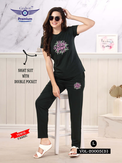 20005-D Grab It Tencil Pyjama Night Suits