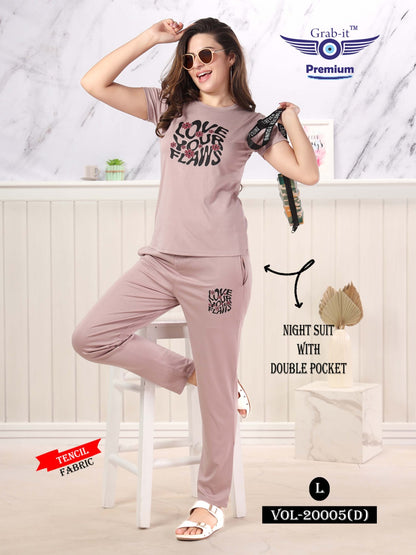 20005-D Grab It Tencil Pyjama Night Suits