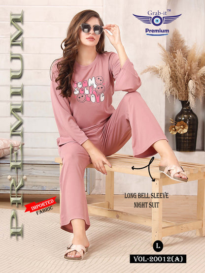 20012-A Grab It Imported Pyjama Night Suits