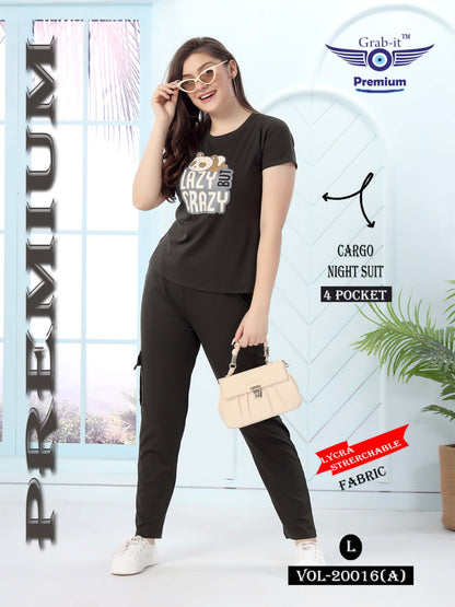 20016-A-Cargo Grab It Lycra Pyjama Night Suits