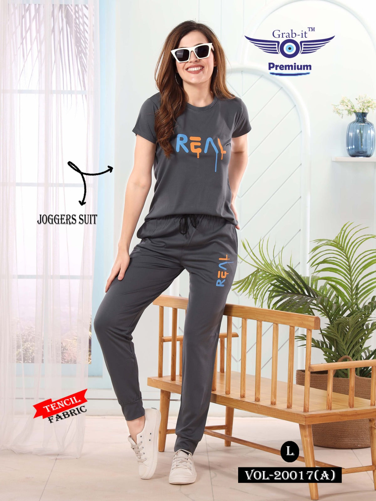 20017-A Grab It Tencil Joggers Night Suits