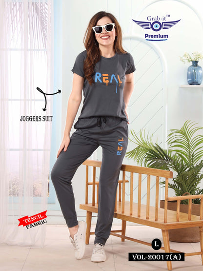 20017-A Grab It Tencil Joggers Night Suits