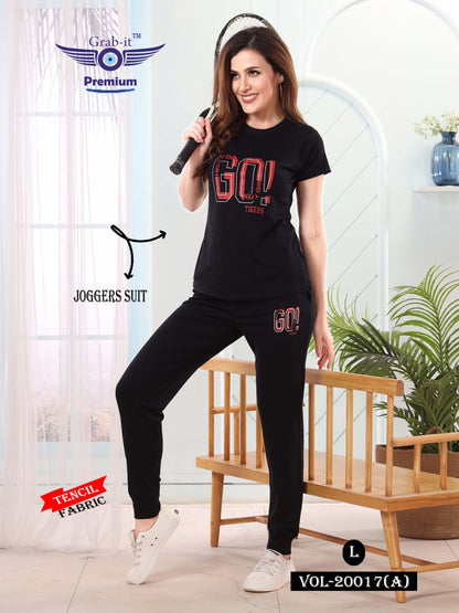 20017-A Grab It Tencil Joggers Night Suits