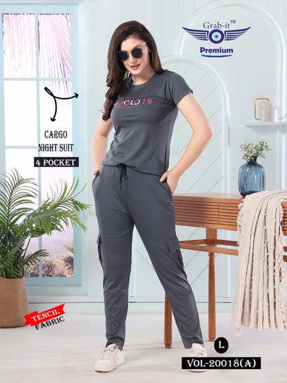 20018-A-Cargo Grab It Tencil Pyjama Night Suits