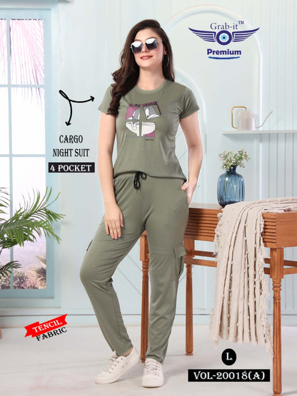 20018-A-Cargo Grab It Tencil Pyjama Night Suits
