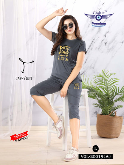 20019-A Grab It Tencil Capri Night Suits