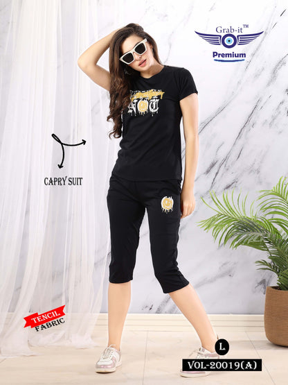 20019-A Grab It Tencil Capri Night Suits