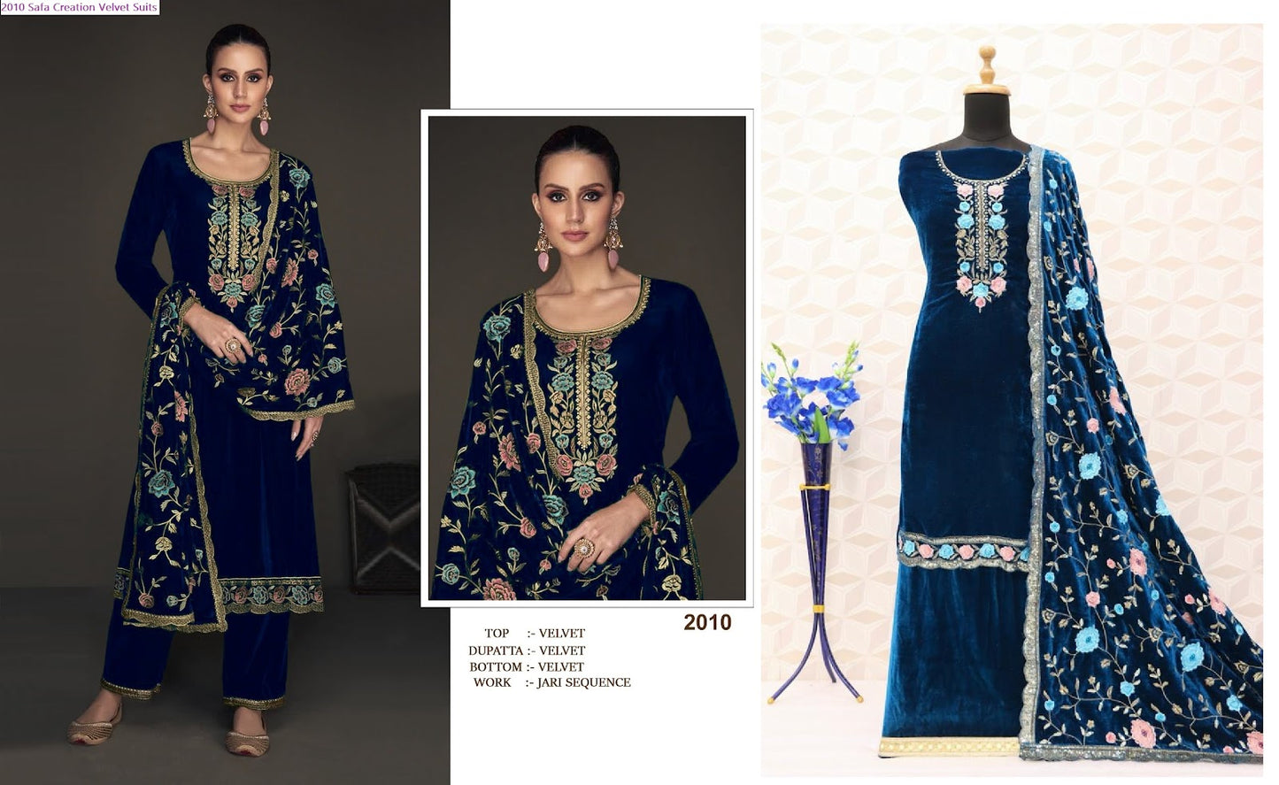 2010 Safa Creation Viscose Velvet Suits