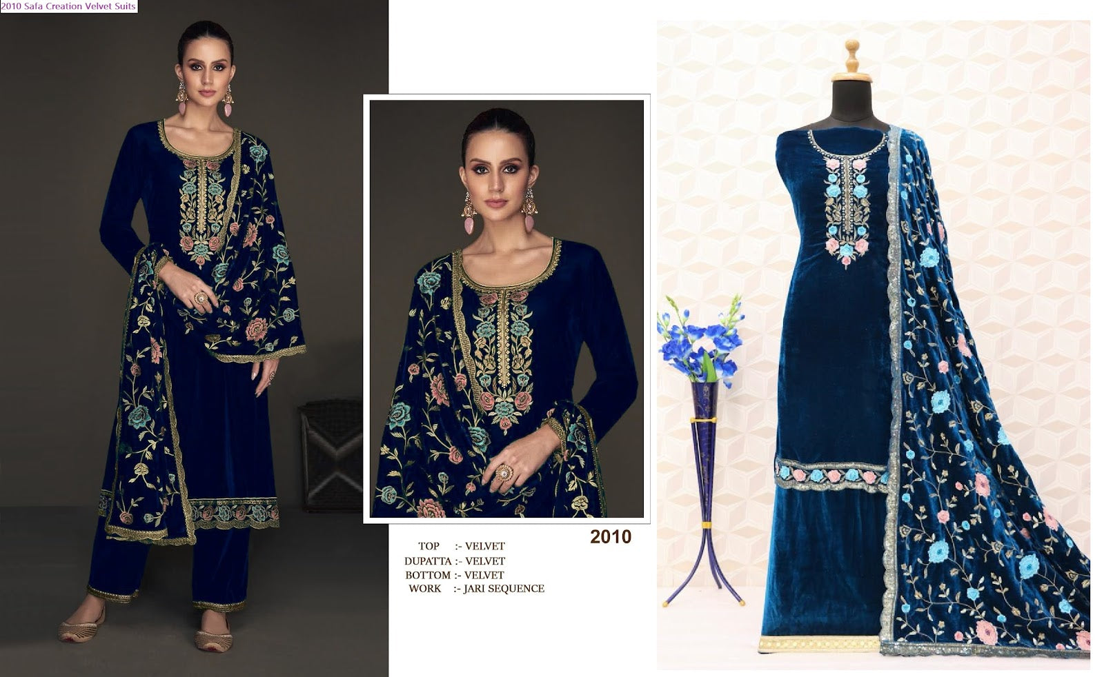 2010 Safa Creation Viscose Velvet Suits