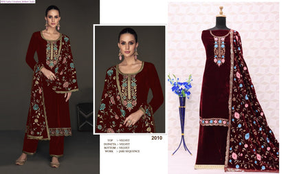 2010 Safa Creation Viscose Velvet Suits