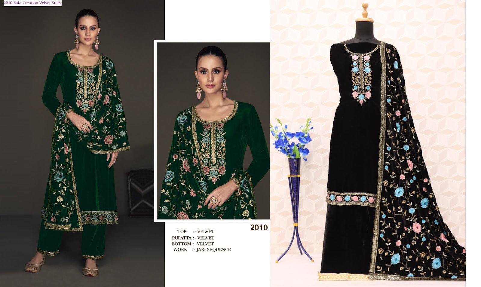 2010 Safa Creation Viscose Velvet Suits
