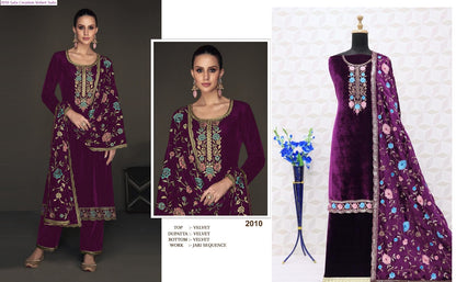 2010 Safa Creation Viscose Velvet Suits