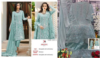 2011 Deepsy Georgette Pakistani Salwar Suits