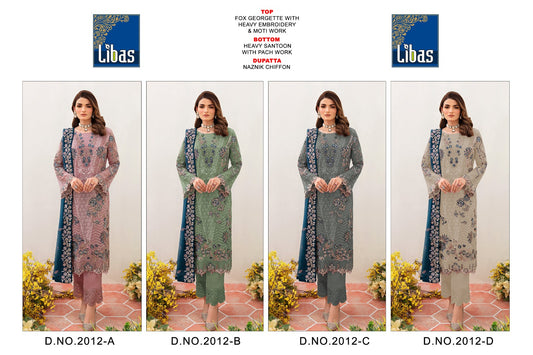 2012 Libas Fox Georgette Pakistani Salwar Suits