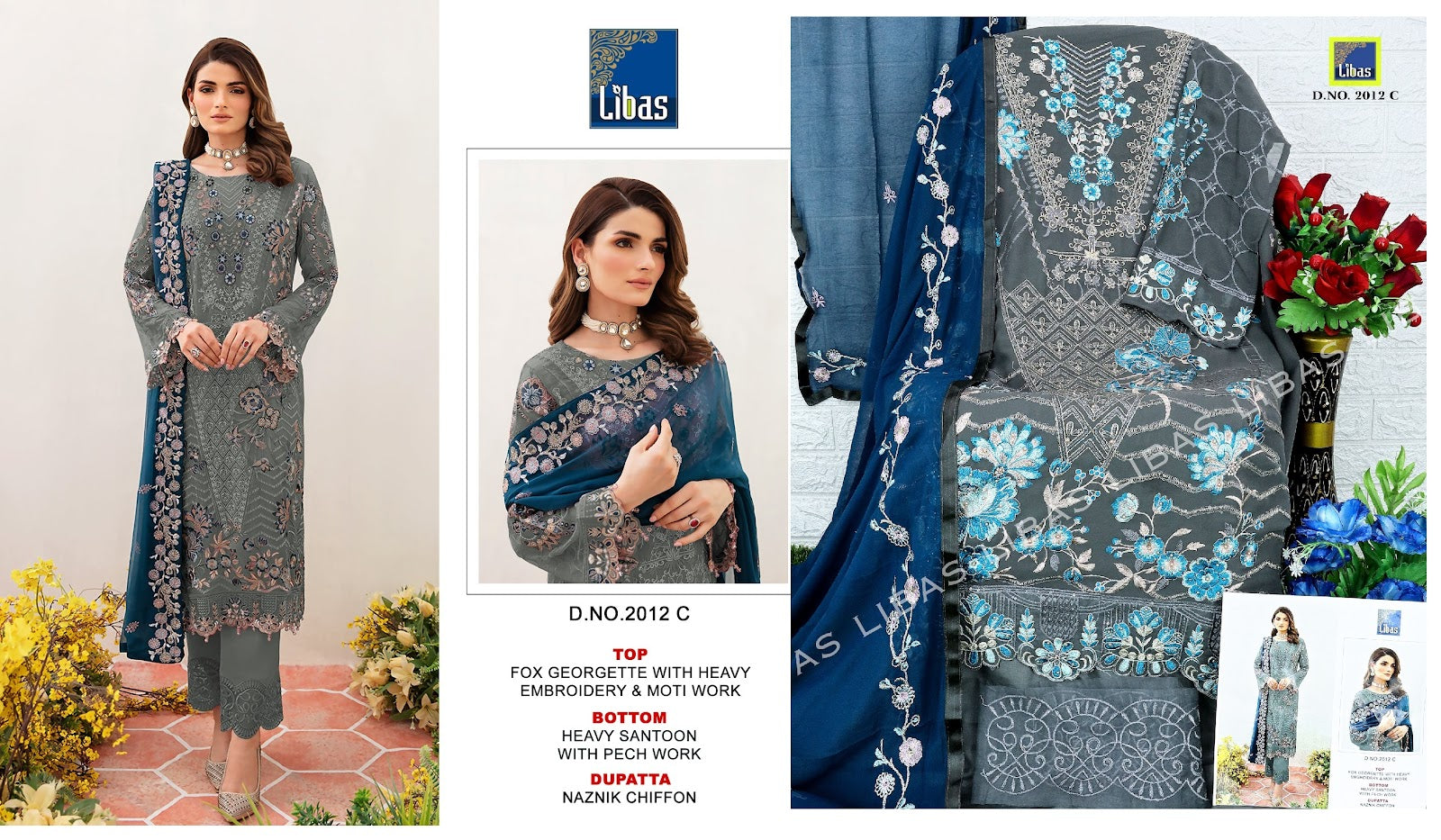 2012 Libas Fox Georgette Pakistani Salwar Suits