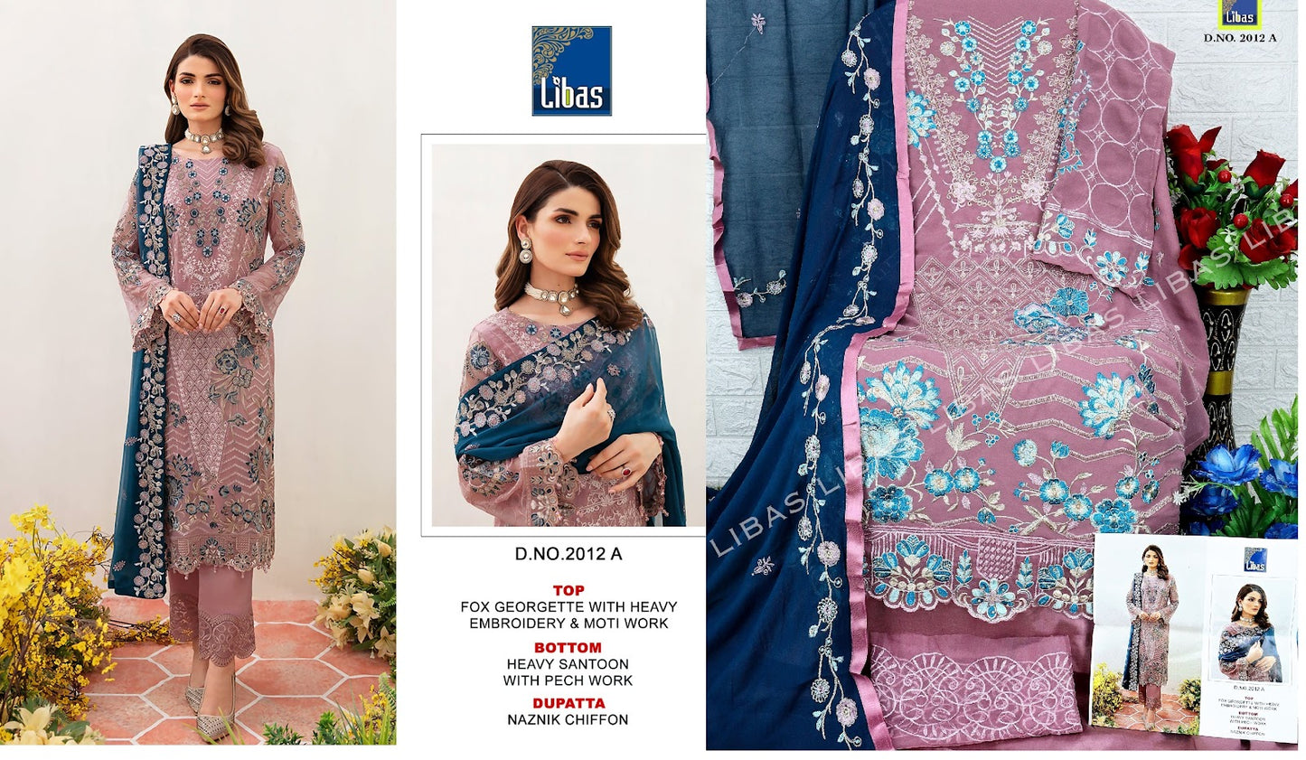 2012 Libas Fox Georgette Pakistani Salwar Suits