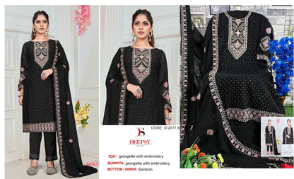 2017 Deepsy Georgette Pakistani Salwar Suits