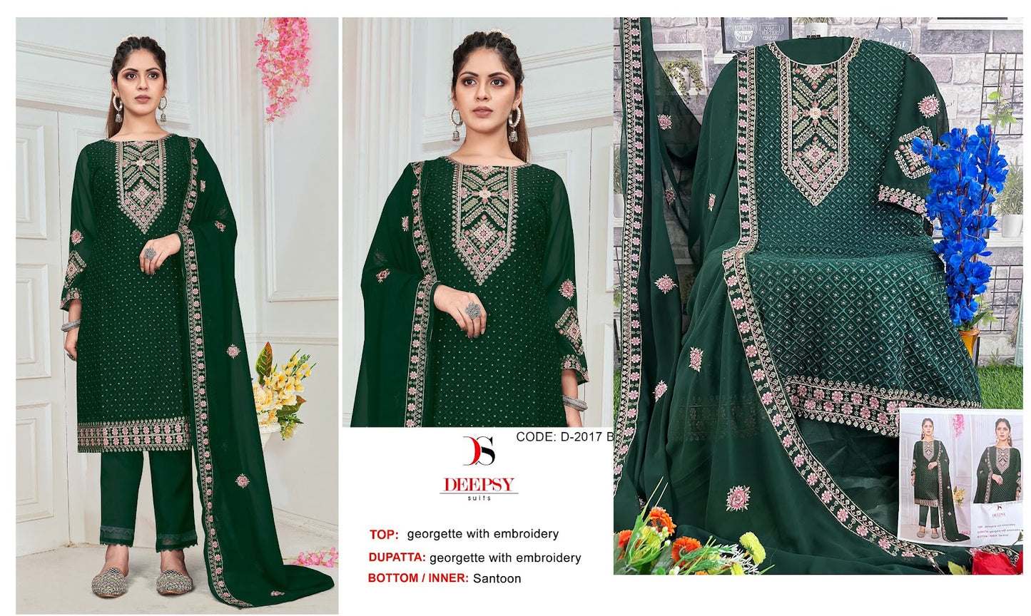 2017 Deepsy Georgette Pakistani Salwar Suits