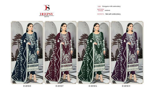 2018-Colors Deepsy Georgette Pakistani Salwar Suits
