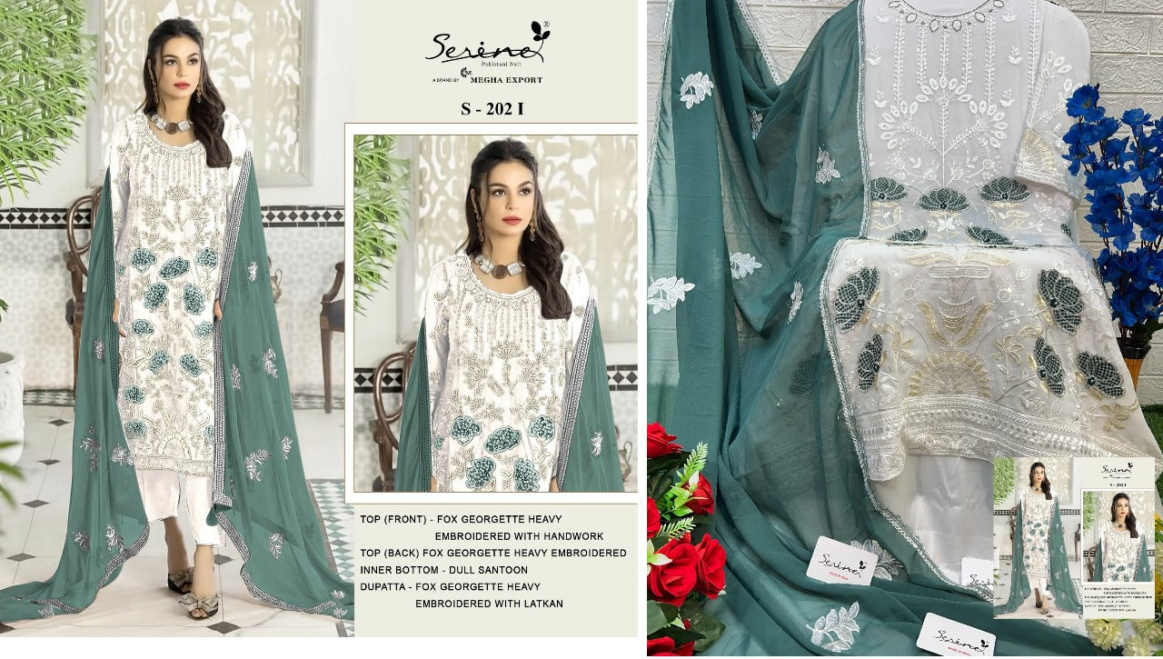202-Colors Serine Fox Georgette Pakistani Salwar Suits