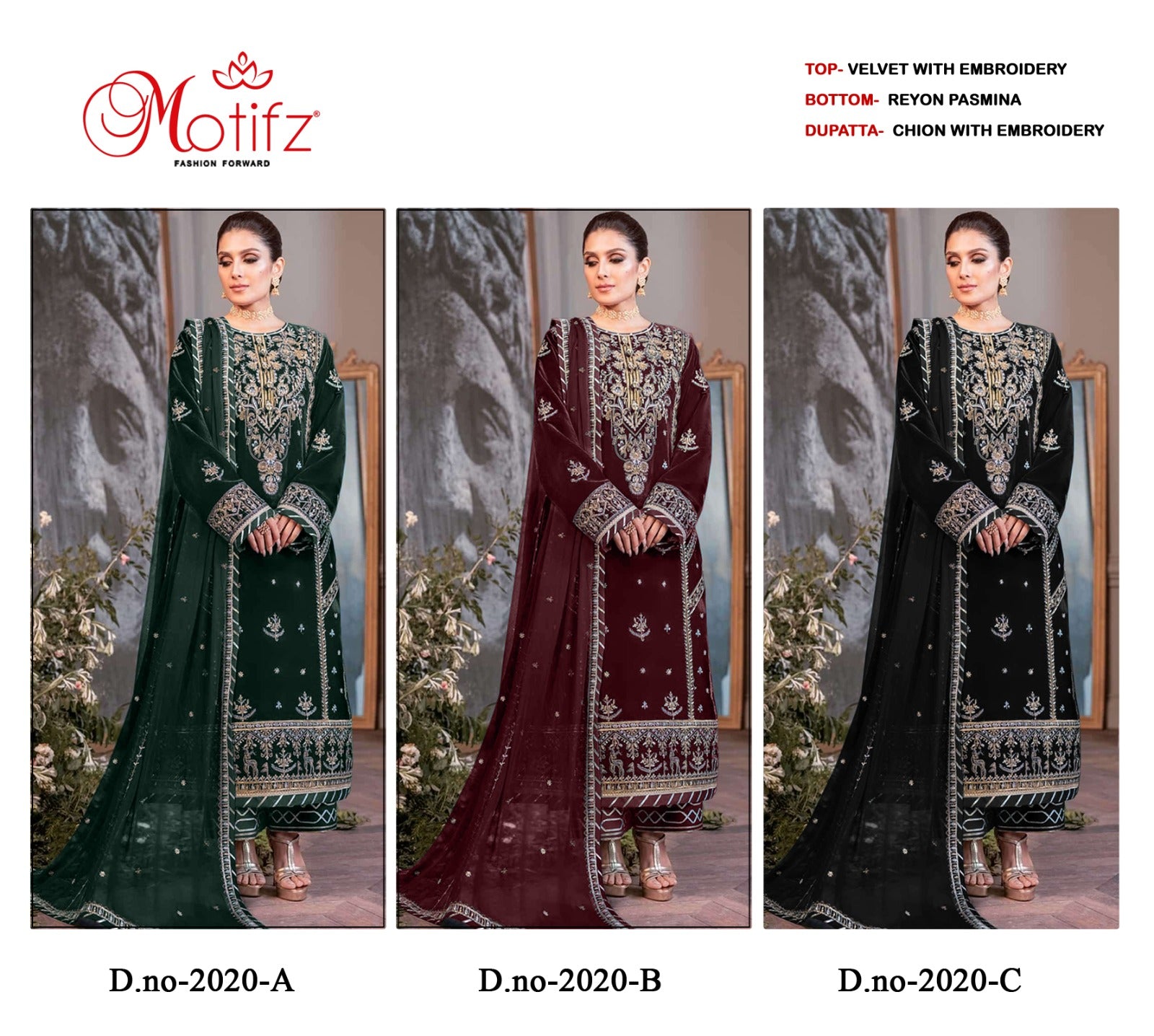 2020 Motifz Velvet Suits