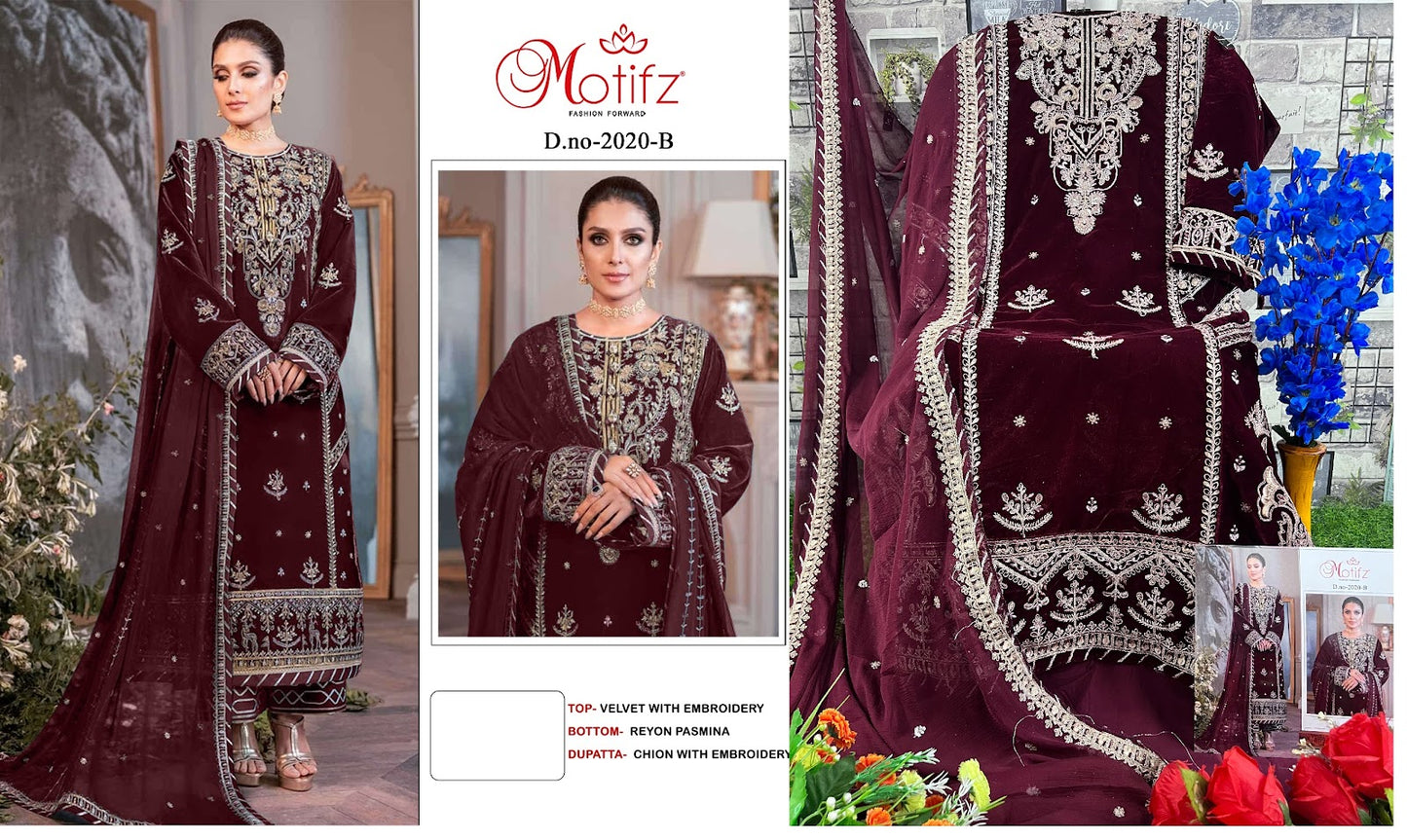 2020 Motifz Velvet Suits