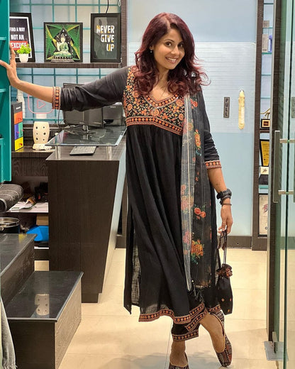 2027 Ruhi Afsana Georgette Readymade Pant Style Suits