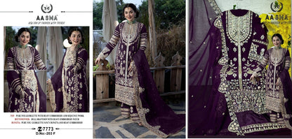 203-Colours Aasma Fox Georgette Pakistani Salwar Suits