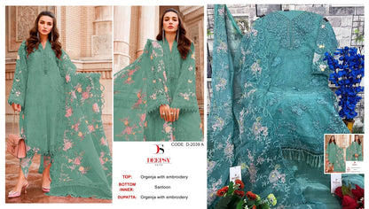 2039 Deepsy Organza Pakistani Salwar Suits