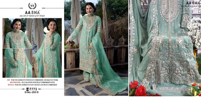 203 Aasma Fox Georgette Pakistani Salwar Suits