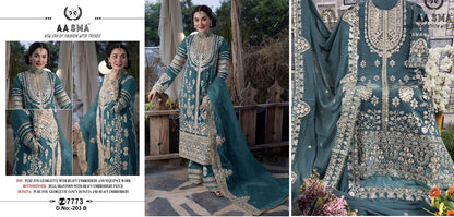 203 Aasma Fox Georgette Pakistani Salwar Suits