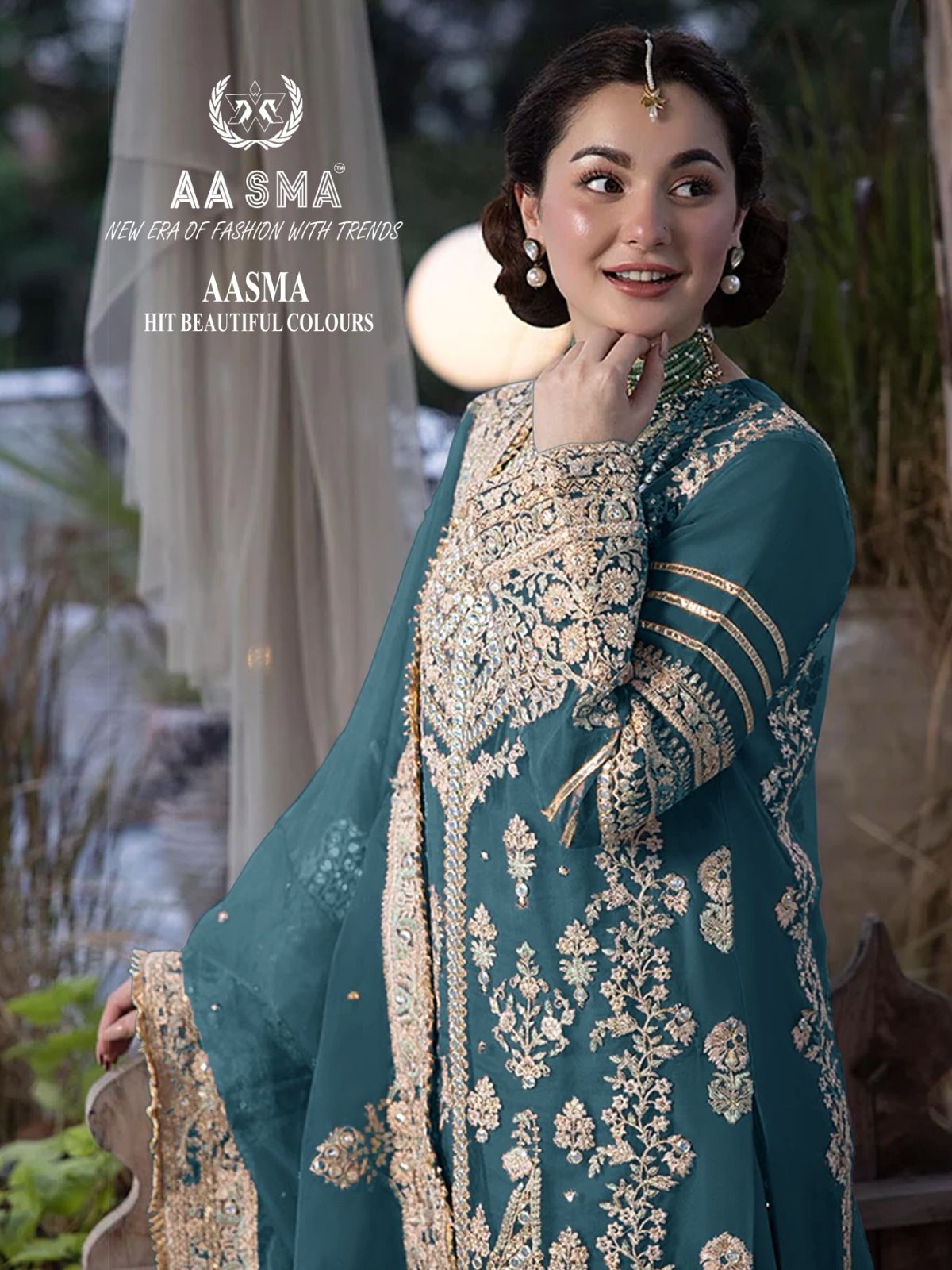 203 Aasma Fox Georgette Pakistani Salwar Suits