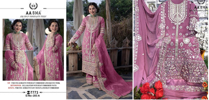203 Aasma Fox Georgette Pakistani Salwar Suits