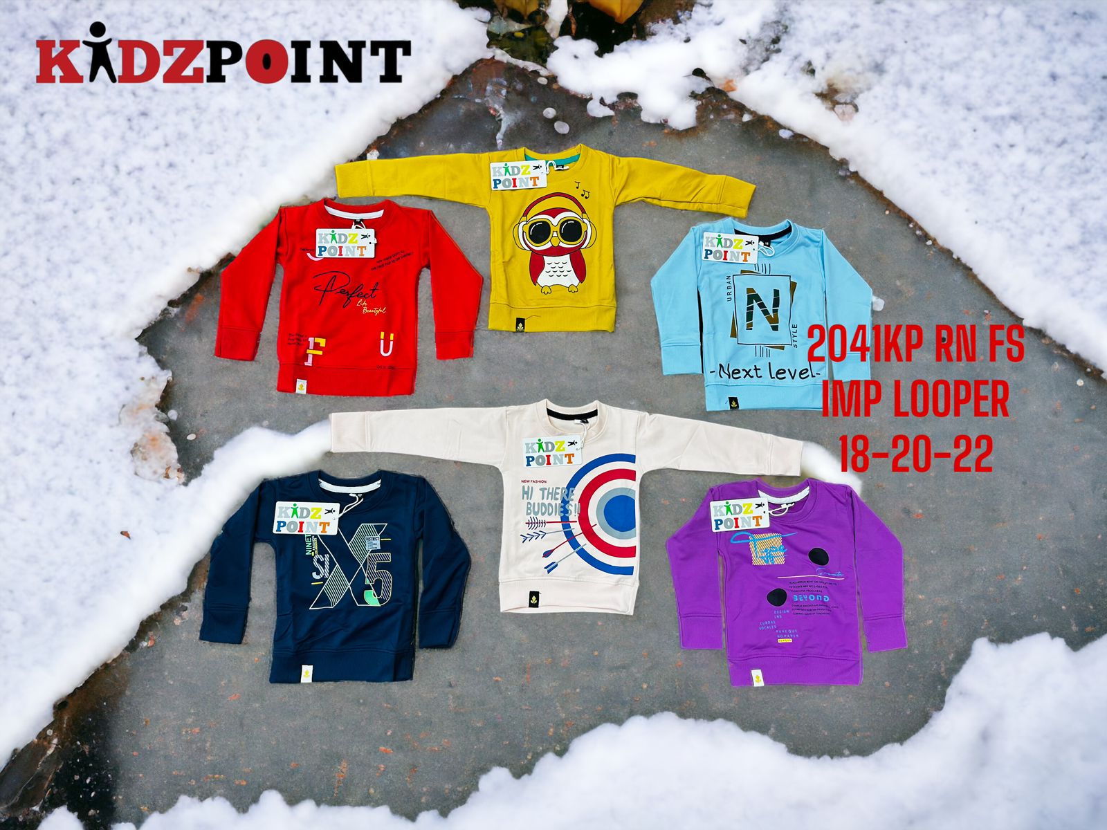 2041 Kidzpoint Looper Boys Tshirt