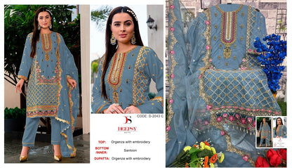2043 Deepsy Organza Pakistani Salwar Suits