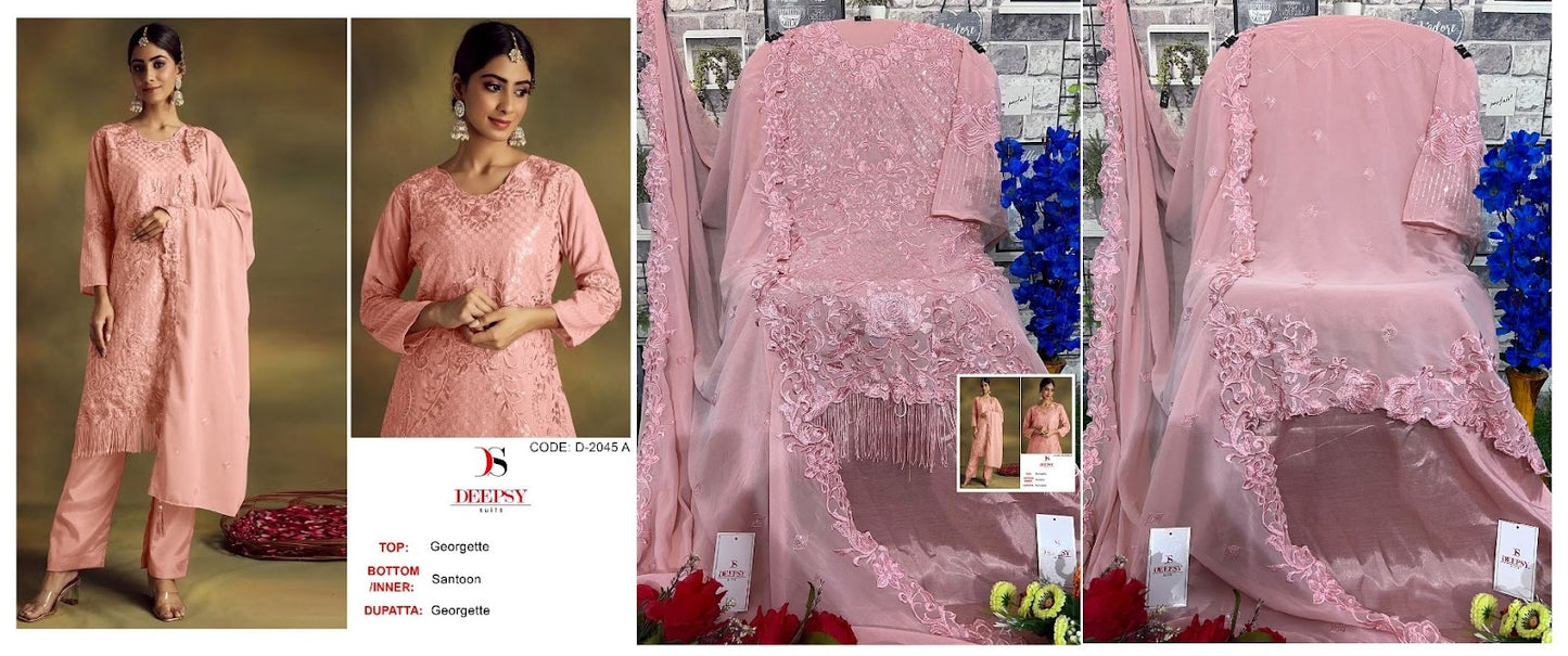 2045 Deepsy Georgette Pakistani Salwar Suits