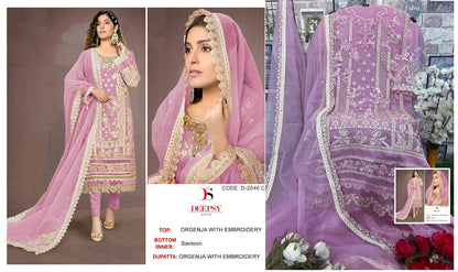 2046 Deepsy Organza Pakistani Salwar Suits