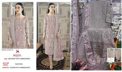 2051 Deepsy Georgette Pakistani Salwar Suits