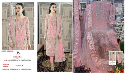 2051 Deepsy Georgette Pakistani Salwar Suits