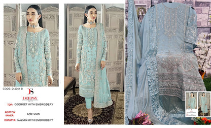 2051 Deepsy Georgette Pakistani Salwar Suits